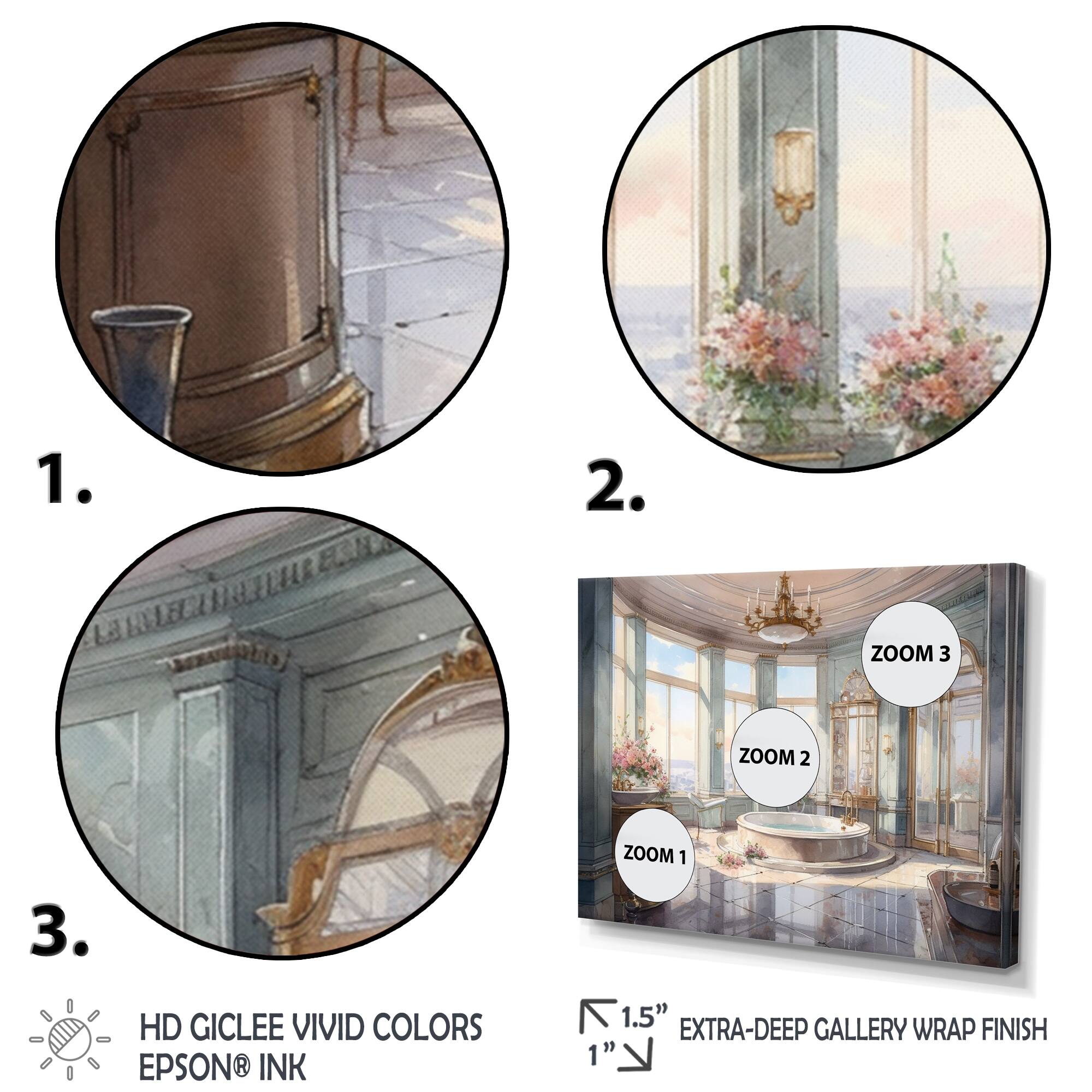 Designart "Bathtub Bliss With A View Of Big Ben Tower I" Bathroom